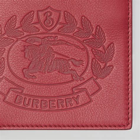 burberry embossed leather wallet|Burberry men's leather wallet.